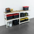 Modular Garage Shelving 5 Tier Storage Shelves Tall Metal Rack