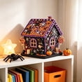 thumbnail image 5 of Halloween Spooky Cute Candy House Diamond Art Kit, Sparkling DIY Diamonds 3D House Handmade Craft Ornament for Tree Home Mantel Shelf Fireplace Display Party Holiday Decoration Craft Lovers Gift, 5 of 6