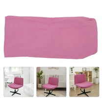 Luxshiny Stretchy Pink Chair Cover for Office Use Polyester Soft Easily Washable Slipcover