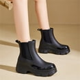 thumbnail image 5 of YOURDIARY Women's Short Rain Boots Waterproof Soft Chelsea Rain Boots For Ladies, 5 of 9