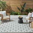 thumbnail image 4 of Nourison Essentials Outdoor Ivory Black 5' x 7' Area Rug (5x7), 4 of 9