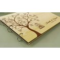 thumbnail image 2 of Wedding Guest Book Heart Tree Wood Engraved Name & Date Scrapbook And Lovebirds Photo Album, 2 of 6