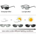 thumbnail image 4 of Gafas de sol fotocromáticas polarizadas para hombre, lentes de transición para conducir con protección UV400, 4 of 5