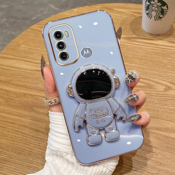 6D Motorola Moto G60 G40 FUSION G60S G22 G32 G52 G53 G42 Funda De Silicona Suave Para Teléfono Astronauta Soporte