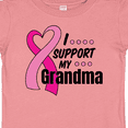 thumbnail image 4 of Inktastic Breast Cancer Awareness I Support My Grandma Pink Ribbon Boys or Girls Baby T-Shirt, 4 of 5
