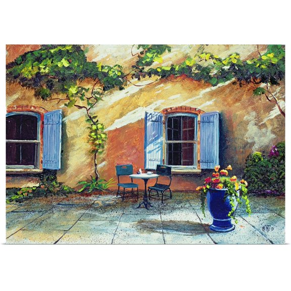Great BIG Canvas | Rolled Trevor Neal Poster Print entitled Shuttered Windows, Provence, France, 1999