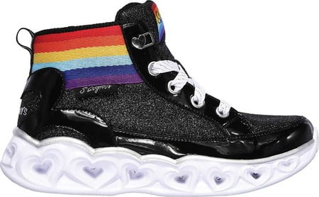skechers heart lights rainbow diva
