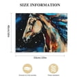 thumbnail image 3 of PRATYUS   Horse Native American Decor Colorful Southwestern Indian Horse Canvas Wall Art Framed Poster Prints Native Indian Horse Picture Artwork Home Bedroom Living Room Decoration 20x16in, 3 of 6