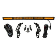 Diode Dynamics 2018-2021 Fits Jeep JL Wrangler Gladiator Amber Combo Single Stage Series SS30 Bumper Bracket Kit DD6082