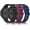 Black+Midnight Blue+Wine Red, variant on Bands Compatible with Garmin Venu/Venu Sq/Sq 2/Venu 2 Plus/Garmin Vivoactive 6/5/3 Watch Bands Women Men, 3-Pack Soft Silicone Sport Replacement Strap for Garmin 165/55/645/245 Music Watch Band