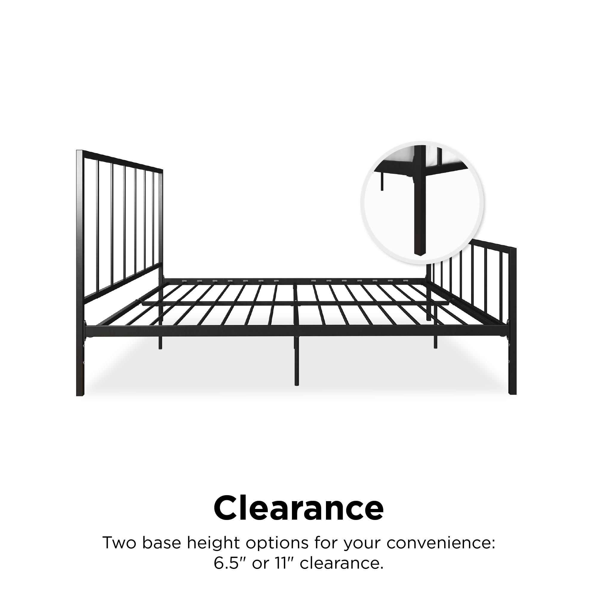 DHP Stella Metal Bed, King, Black