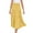 Yellow, variant on OAVQHLG3B Fashion Women Maxi Skirt Solid Color Casual Smocked Tiered Lace-up Loose Ruched Ruffles Summer Elastic Waist Skirts