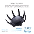 thumbnail image 3 of ASUS 12-stream AX6000 Dual Band WiFi 6 (802.11ax) Router, Black, 3 of 8