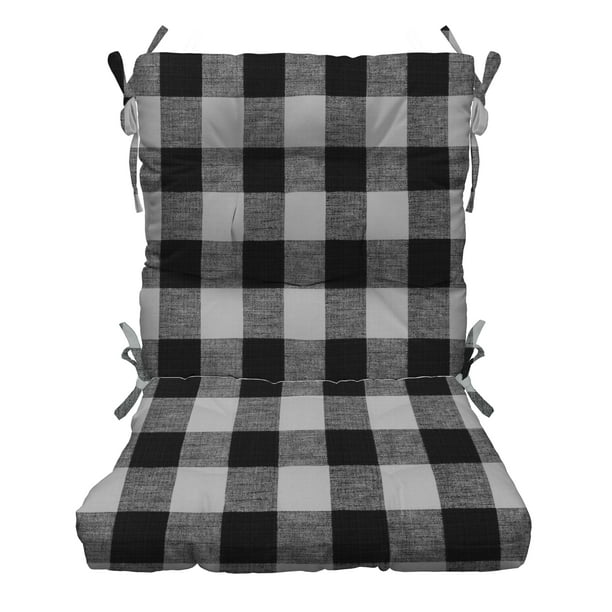 Rsh Décor Indoor Outdoor Tufted High Back Chair Cushion Black Buffalo Plaid Com - Black And White Check Patio Chairs Rsh Décor Indoor Outdoor Tufted High Back Chair Cushion Black Buffalo Plaid Com - Black And White Check Patio Chairs