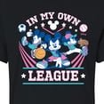 thumbnail image 3 of Disney - In My Own League  - Juniors Cropped Cotton Blend T-Shirt, 3 of 5