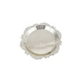 thumbnail image 2 of 7.9 Inch Silver Metal Embossed Tray Decorative Catchall Dish for Dessert Snacks Jewelry Vanity Organizer Home Kitchen, 2 of 6