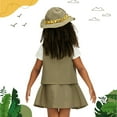 thumbnail image 3 of Kids Girls Zoo Keeper Costume Explorering Kit with Safari Vest & Hat 7-8Y, 3 of 7