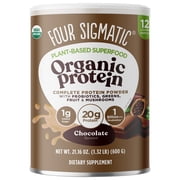 Four Sigmatic Plant-Based Organic Chocolate Organic Complete Protein 21.16 oz