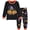 1# Black, variant on FEDPOP Toddler Boys Girls Halloween Pajamas Kids 2 Pieces Allover Prints Jammies Set Pjs Sleepwear 3T