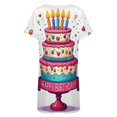 thumbnail image 5 of Birthday Cake with Candles Ablaze Women Nightgown Sleepwear Short Sleeves For Vacations Travels Nightgowns Women's Pajamas, 5 of 7