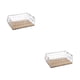 thumbnail image 1 of Billuyoard Cesta de alambre Rejilla Acabado de escritorio Estante de almacenamiento Organizador de cocina decorativo Estantes Marco de esquina Blanco S/32*22*11cm 2Conjunto, 1 of 6