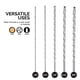 thumbnail image 4 of Juego de brocas extralargas NEIKO 10047A, 5 piezas, acero HS, 4 of 4