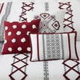 thumbnail image 5 of Lanco Luxury Red Comforter Set King Size , 7 Piece Terry embroidery , All Season Bedding Set, 5 of 9