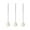 White, variant on COM1950s 3-Pack Slim Glass Bottle Brushes for Wall Breakers and Mixing Cups (Anti-Scratch Bristles)