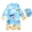Sky Blue, variant on Long Sleeve Rash Guard One Piece Swimsuit UPF 50+ Sun Protection High Elastic Quick Dry Beach Surfing Bathing Suit
