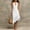 White, variant on QUNYINEY Sleeveless Dresses for Women Summer A Line Midi Halter Sundress Loose Fit Ruffle V Neck Solid Dresses