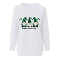 thumbnail image 4 of Goodeals Happy St Patricks Day Sweatshirts Women Cute Leprechaun Graphic Shirts Long Sleeve Sweater Lucky Green Saint Patrick's Pullover Tops(White,M), 4 of 5
