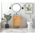thumbnail image 6 of Elegant Decor Park Avenue 21" Aluminum MDF Single Bathroom Vanity - Natural Wood, 6 of 8