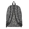 thumbnail image 3 of Black and Gray Leopard Print Backpack for School, Cute School Bag with Adjustable Shoulder Straps and Padded Back, 15.7"x11.8"x5.5", 3 of 5