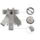 thumbnail image 4 of Corbata de Moño Pre-Atado Allegra K Color Gris One Size, 4 of 5
