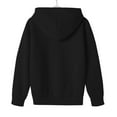thumbnail image 5 of XXWXYD Teen Girls Hooded Sweatshirt Long Sleeve Solid Color Fleece Pullover Soft Casual Fall Winter Clothes for Kids, 5 of 5