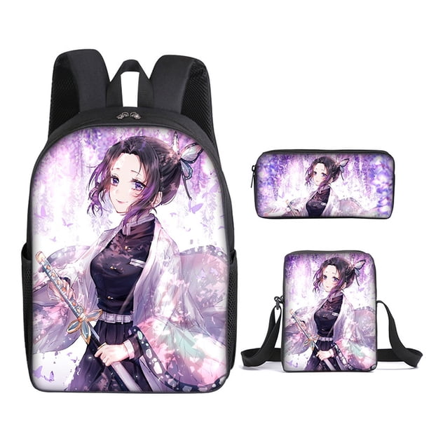 Demon Slayer Anime Impreso Mochila Niños Niñas Escuela Primaria Bolsa Casual Cool Bolso De Hombro Estuche De Gran Capacidad De Regalo Para