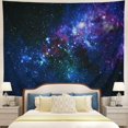 thumbnail image 2 of Tapiz de cielo estrellado Tapiz de galaxia Tapiz del espacio exterior Tapiz de luna y estrella en la noche estrellada Tapiz psicodélico del universo para colgar en la pared para sala de esta, 2 of 5