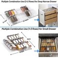 thumbnail image 4 of Spice Drawer Organizer, Clear Acrylic 4 Tier Expandable from 23 cm to 46 cm Seasoning Jars Drawers Insert, Kitchen Spice Rack Tray for Drawer/Countertop (Jars and Labels not Included), 4 of 6