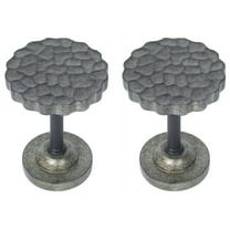 Urbanest Medallion Curtain Holdback – Elegant Drapery Tieback, Farmhouse Drapery Hardware for Stylish Window Treatments, 2 Pieces, Black Silver