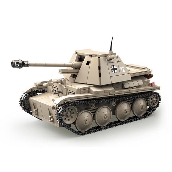 Remocguys WW2 Marder III H Tank Destroyer Building Sets, Compatible with Lego Army Military Armored Vehicles German Model Collectible for Adults Boys 14  661PCS