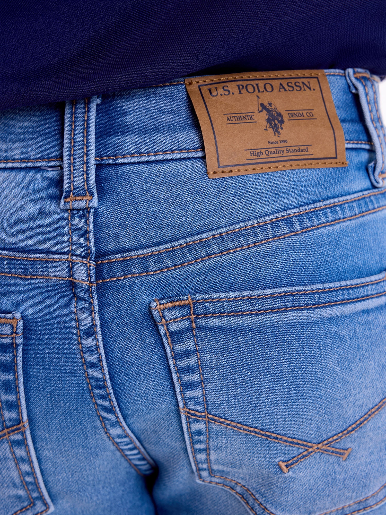 U.S. Polo Assn. Boys Straight Fit Denim Jean, Sizes 4-18