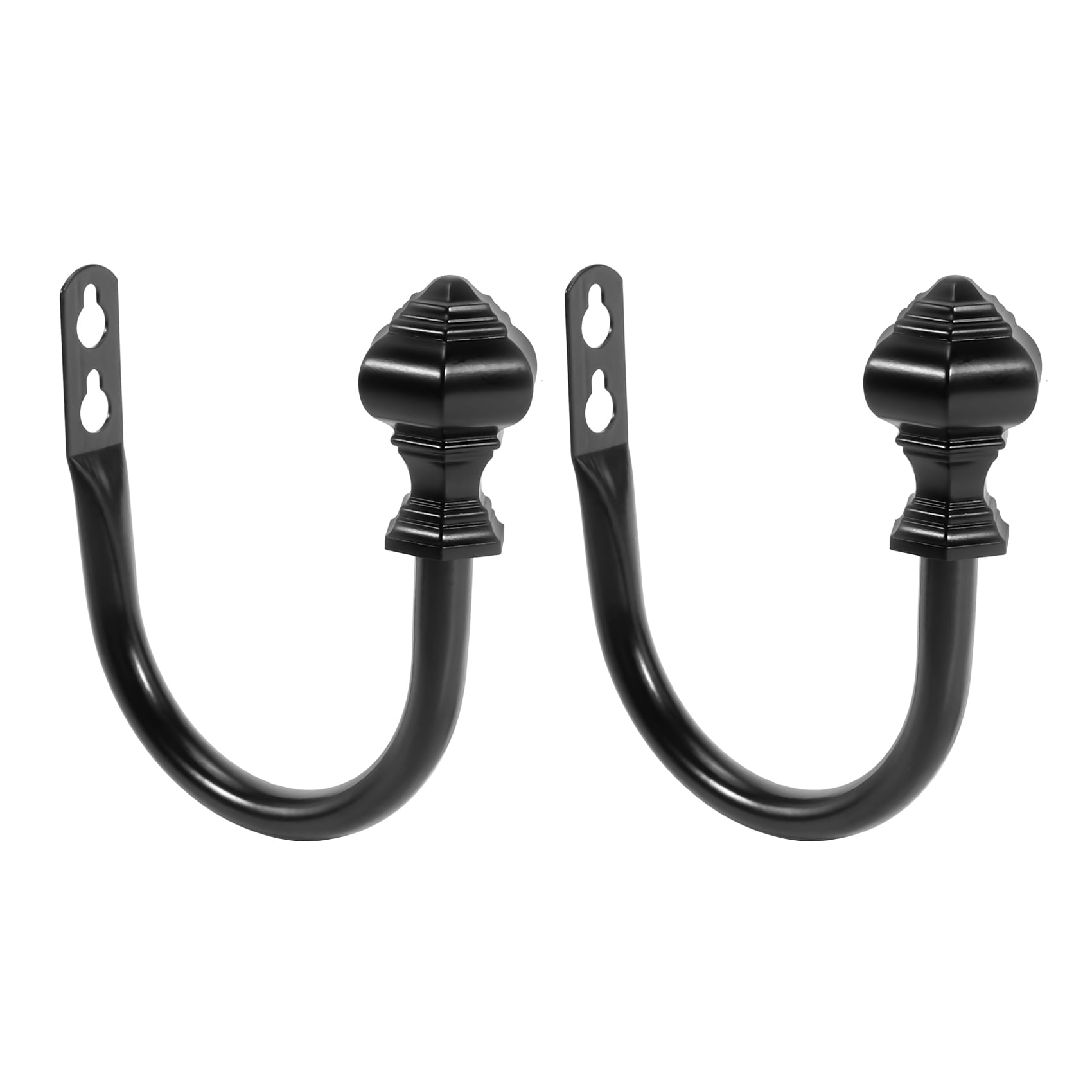 2 Pcs Metal Curtain Holdbacks Decorative Wall Mounted Drapery Tiebacks