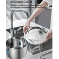 thumbnail image 3 of Water Fountain for Dogs, 108oz/3.2L Automatic Pet Drinking Water Dispenser, Stainless Steel Cat Water Bowl with Replacement Filters, Multi-Filtration, Ultra-Quiet Pump, 3 of 7