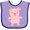 Lavender and Purple, variant on Inktastic Cute Pig Boys or Girls Baby Bib