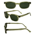 thumbnail image 7 of KD's Sunglasses 21269 Original KD's Biker Shades ANSI Z80.3 Clear Green Frames w/Green Lenses, 7 of 7
