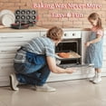 thumbnail image 6 of Moss & Stone 9 Piece Baking Pans Set Non Stick, Oven Safe Baking Sheet Set Carbon Steel Non-Stick PTFE Coating, Bakeware Set With Heat Red Silicone Handles, Black Baking Trays For Oven, 6 of 8