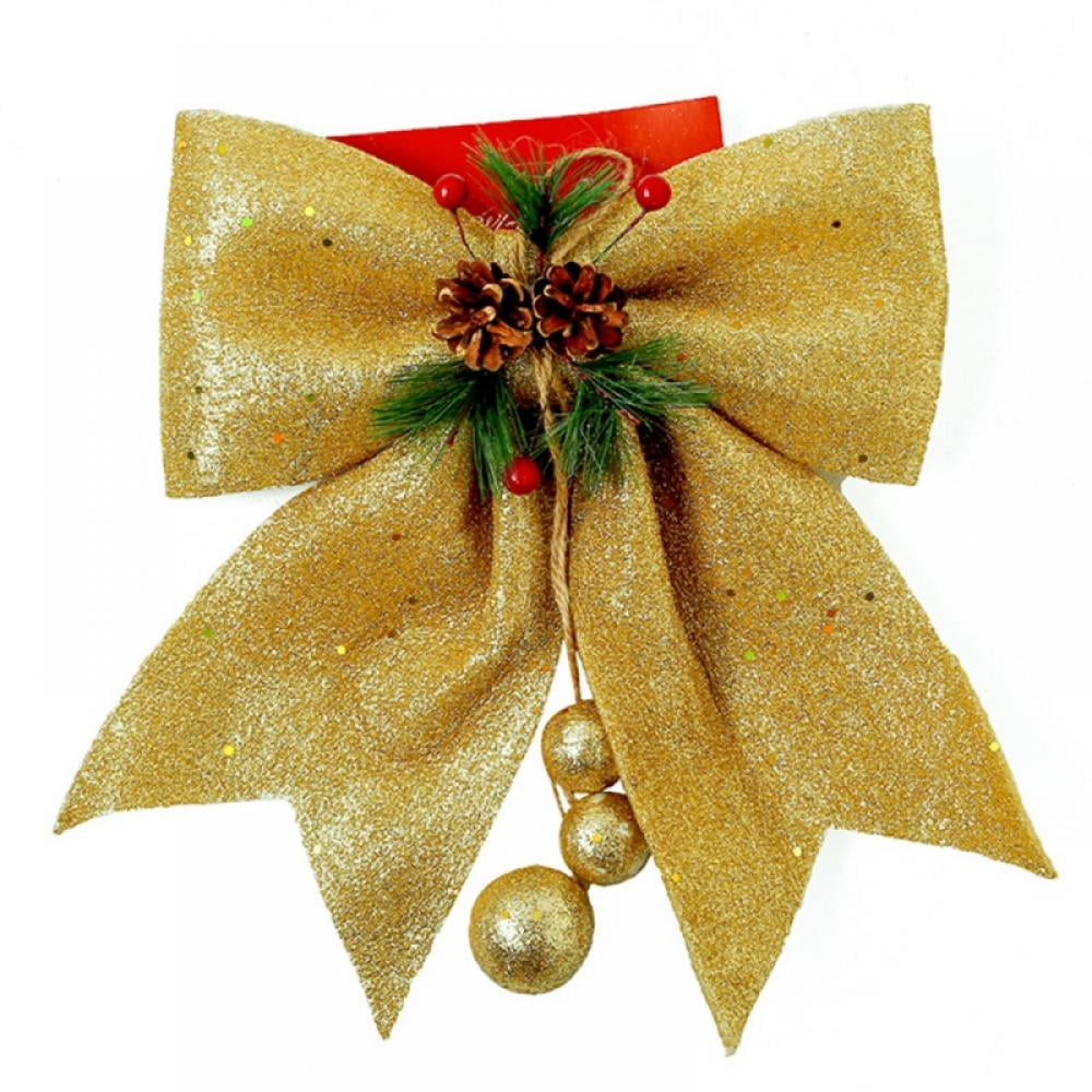 Rose Gold and Gold Bows for Christmas Silver 25 Gift Bows