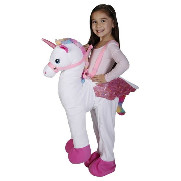 White Unicorn Rider Toddler Grils Halloween Costume - Walmart.com