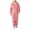 Pink, variant on Men Artificial Wool Long Sleeve Pajamas Casual Solid Color Zipper Loose Hooded Jumpsuit Pajamas Casual Winter Warm Rompe 1 Piece Suit On Sleepwear