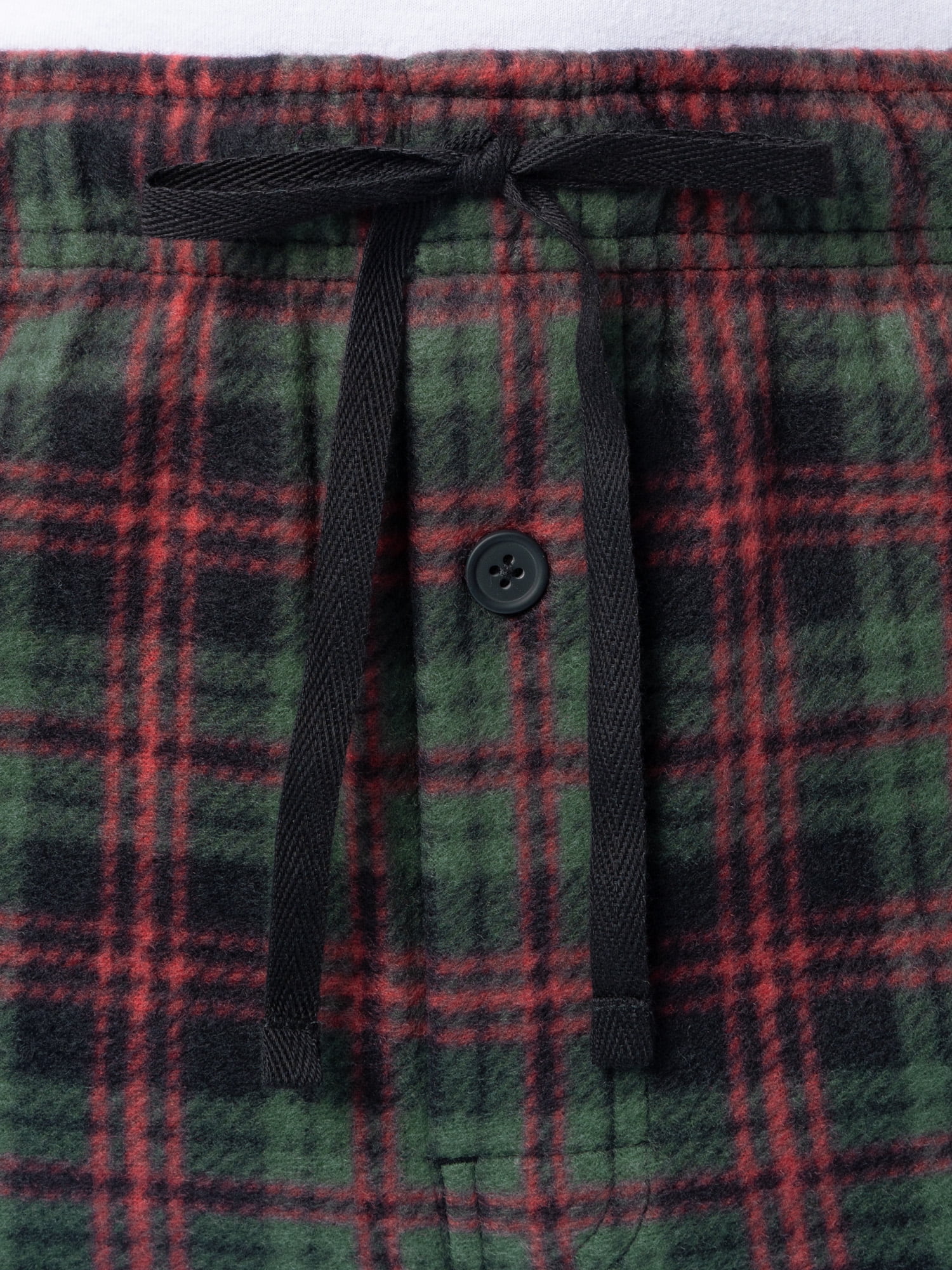 Fruit of the Loom Men's Plaid Fleece Pajama Pant 2-Pack, Sizes S-5XL